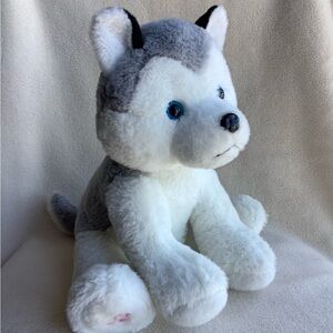Houwsbaby Plush Musical Husky Puppy Dog Stuffed Animal Toy No Lights